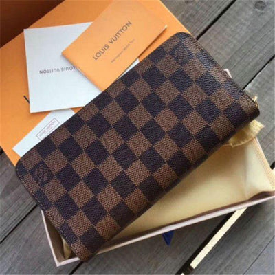( LV )High Quality Zipper Wallet With Dust Cover,Brand Card &amp; Brand as Picture