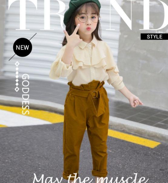 Shirt + Pants new style summer and winter dress for girls  ,12 years